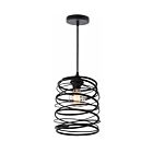 Young Lighting 1357C Black 1-Light Chandelier