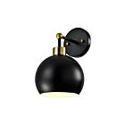 Young Lighting 1372WL-BK Black and gold Wall Lamp