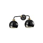 Young Lighting 1372WL2-BK Black and gold Wall Lamp
