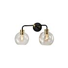 Young Lighting 1372WL2-CL Black and gold Wall Lamp