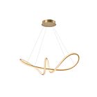 Young Lighting 2069C Brush Gold 54W LED Cord Chandelier