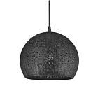Young Lighting 3079P-BK Black 1-Light Cord Pendant