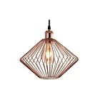 Young Lighting 3092P-RG Rose Gold (plated) 1-Light Geometric Cord Pendant