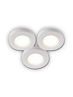 bazz 3 pack led pucks for under-cabinet 6w soft white u00063wh